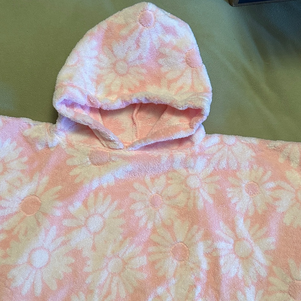Floral Pink Kids Hooded Sweatshirt